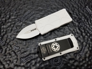 Microtech STORMTROOPER Exocet 157-1ST D/E California Legal OTF Automatic Knife Money Clip