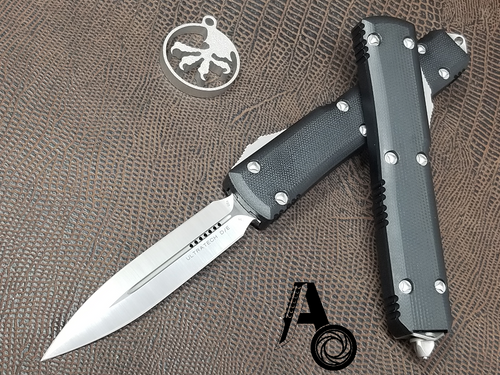 Microtech Ultratech G10 D/E Satin 122-4GTBK