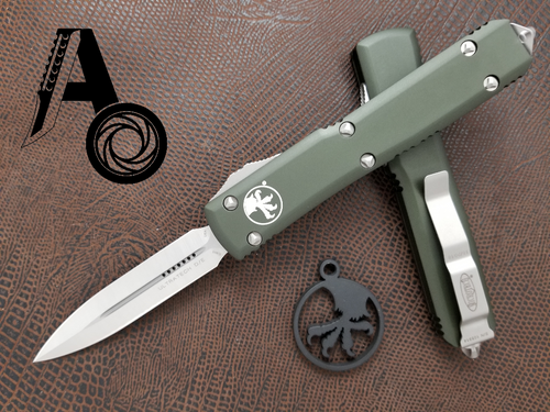 Microtech Ultratech D/E Satin OD Green 122-4OD