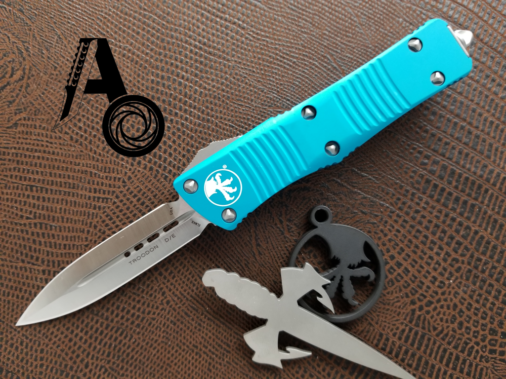 Microtech Troodon D/E Turquoise Satin 138-4TQ