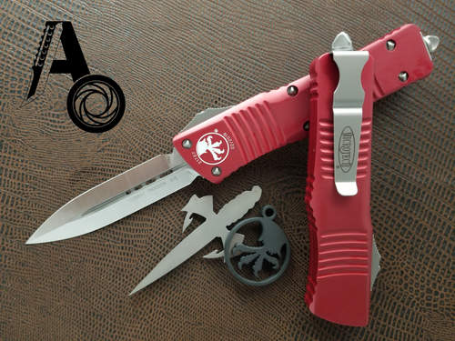 Microtech Combat Troodon D/E Red Satin 142-4RD