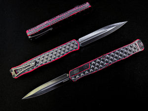Heretic Knives Cleric II -BREAKTHROUGH RED -D/E With Black Stainless Inlay H020-4A-BRKRED
