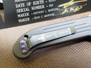 Marfione Custom LUDT Mirror Polish Compound Grind Purple Haze Ti Hardware S/N 004 Pre-Owned
