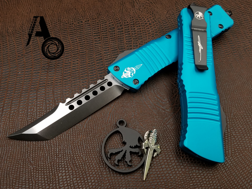 Microtech Combat Troodon HELLHOUND DLC Turquoise 219-1DLCTQ