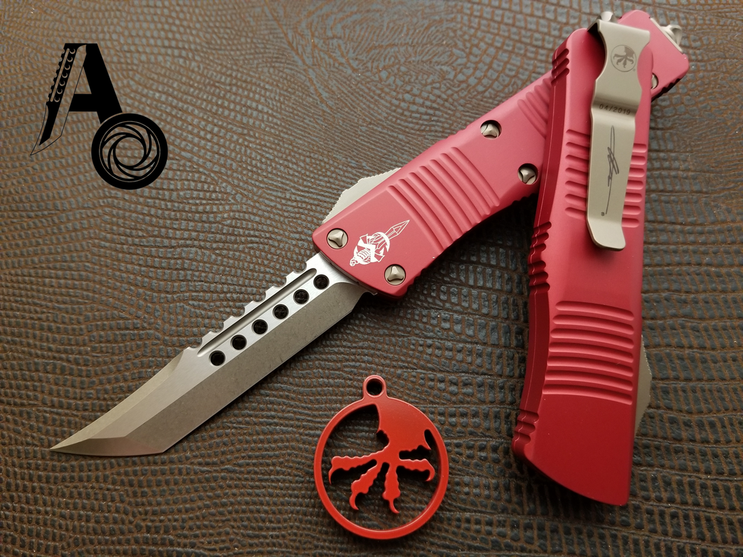 Microtech Troodon Hellhound Red Bronze 619-13RD