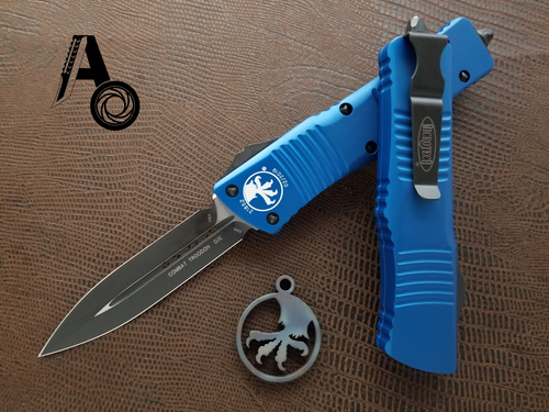 Microtech Combat Troodon Blue Standard D/E 142-1BL