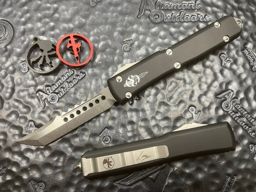 Microtech Hellhound Stonewashed Standard 119-10S