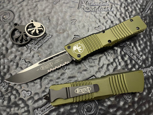Microtech Combat Troodon S/E OD Green Partial Serrated 143-2OD