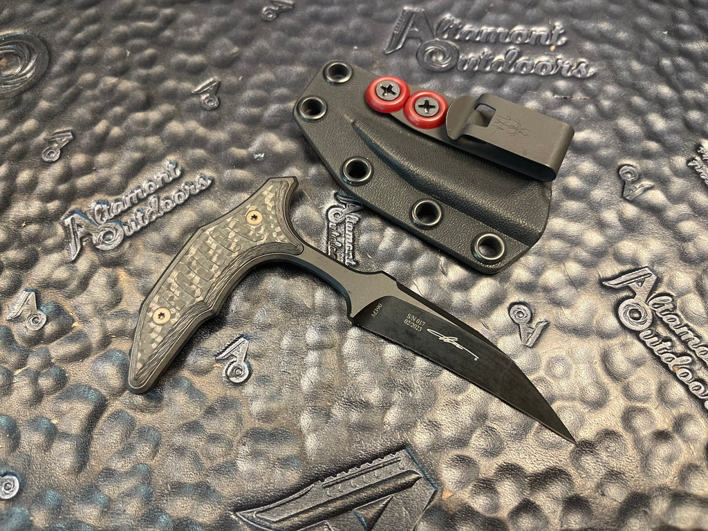 Microtech Bastinelli Collaboration Fixed Blade BEE S/E Wharncliffe Pus ...