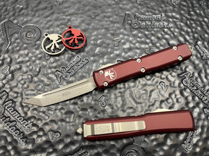Microtech Ultratech Merlot Red T/E Tanto Stonewashed 123-10MR