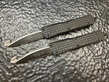 Microtech Combat Troodon HS Rescue, Black Frag Chassis Full Serrated Black Blade 601-3THS
