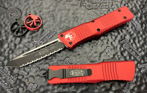 Microtech Combat Troodon T/E Red Full Serrated 144-3RD Tanto