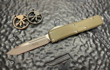 Microtech UTX-85 Stonewash Apocalyptic S/E OD Green G-10 Top 231-10APGTODS