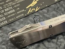 Marfione Custom Combat Troodon Stainless Steel Handle with Stipple Finish,  D/E Mirror Polished Spike Grind