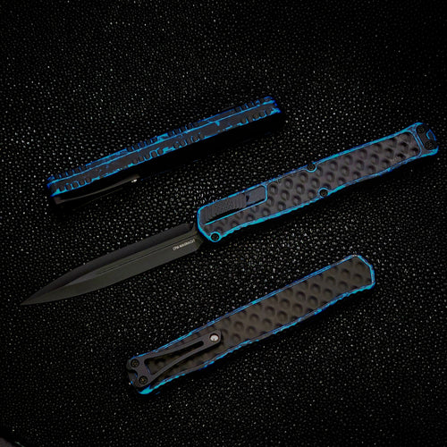 Heretic Knives Cleric II -BREAKTHROUGH BLUE -D/E With Black Stainless Inlay H020-4A-BRKBLU