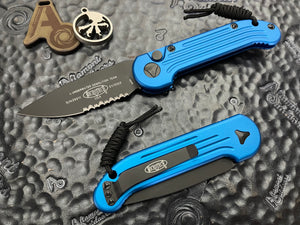 Microtech LUDT BLUE Part Serrated 135-2BL