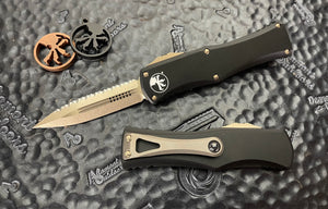 Microtech Knives HERA Double Edge Bronze Full Serrated 702-15