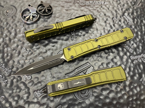 Microtech Ultratech II Stepside D/E Black OD Green 122II-1ODS