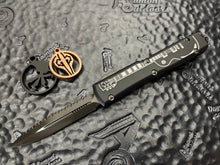 Microtech New York Nashville Custom Knife Show Ultratech D/E DLC Tactical Full Serrated 122-3NCKSDS