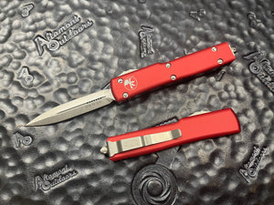 Microtech UTX-70 Stonewashed Red 147-10RD OTF D/E