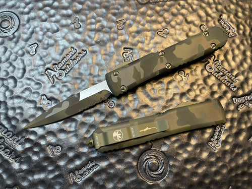 Microtech Ultra Bayonet Olive Camo P/S 120-2OCS