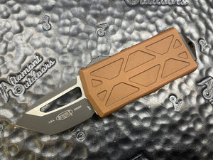 Microtech Exocet Tanto Tan 158-1TA California Legal OTF Automatic Knife Money Clip