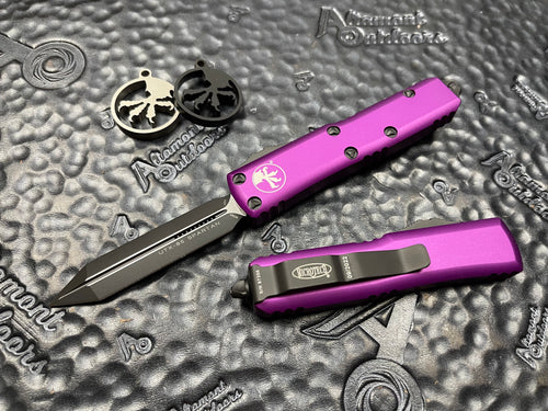 Microtech UTX-85 Spartan D/E Violet Standard 230-1VI