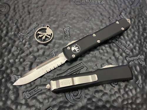 Microtech Ultratech Black Satin Part Serrated 121-5