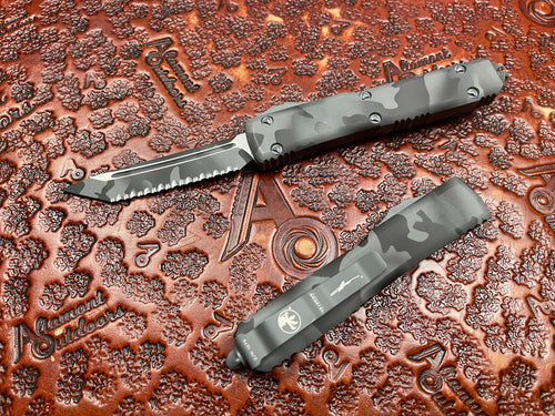 Microtech Ultratech Tanto Full Serrated URBAN CAMO 123-3UCS