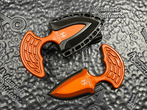 Heretic Knives Sleight Modular Push Dagger Orange handle, DLC Blade, and standard hardware H050-6A-ORG