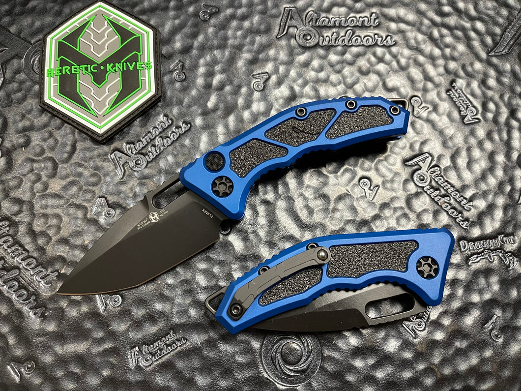 Heretic Knives MEDUSA Auto Tanto, Blue Handle, H011-4A-BLU