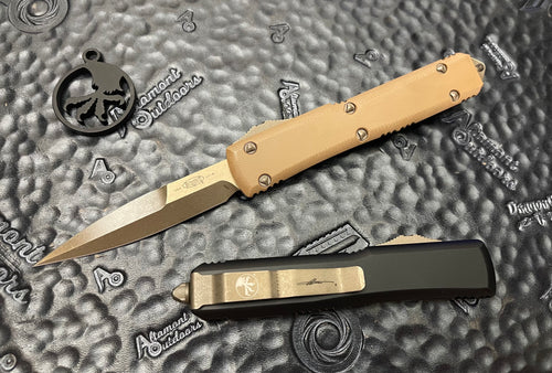 Microtech Ultratech G10 Tan Top Bayonet Bronze 120-13APGTTAS Signature Series