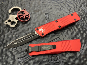 Microtech Troodon D/E OTF Full Serrated RED 138-3RD