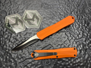 Heretic Knives Manticore E Recurve Orange Handle, Black Hawdware H029-4A-ORG