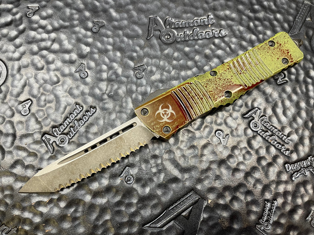 Microtech Combat Troodon T/E Full Serrated Outbreak 144-3OBDS