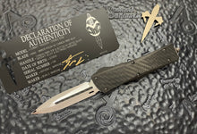 Marfione Custom Combat Troodon D/E Mirror Polished w/ Carbon Fiber Inlay, CF Top Cover and Button, DLC Ringed Hardware