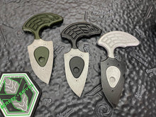 Heretic Knives Sleight Modular Push Dagger Green handle, BW Blade, and standard hardware H050-5A-GRN