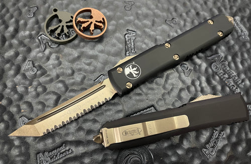 Microtech Ultratech T/E Bronze Full Serrated 123-15