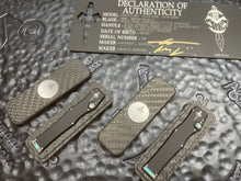 Marfione Custom Halo 3 Mini Star Grind Tanto Vegas Forge Damascus & Mirror with Abalone Inlay Set of 2 Knives