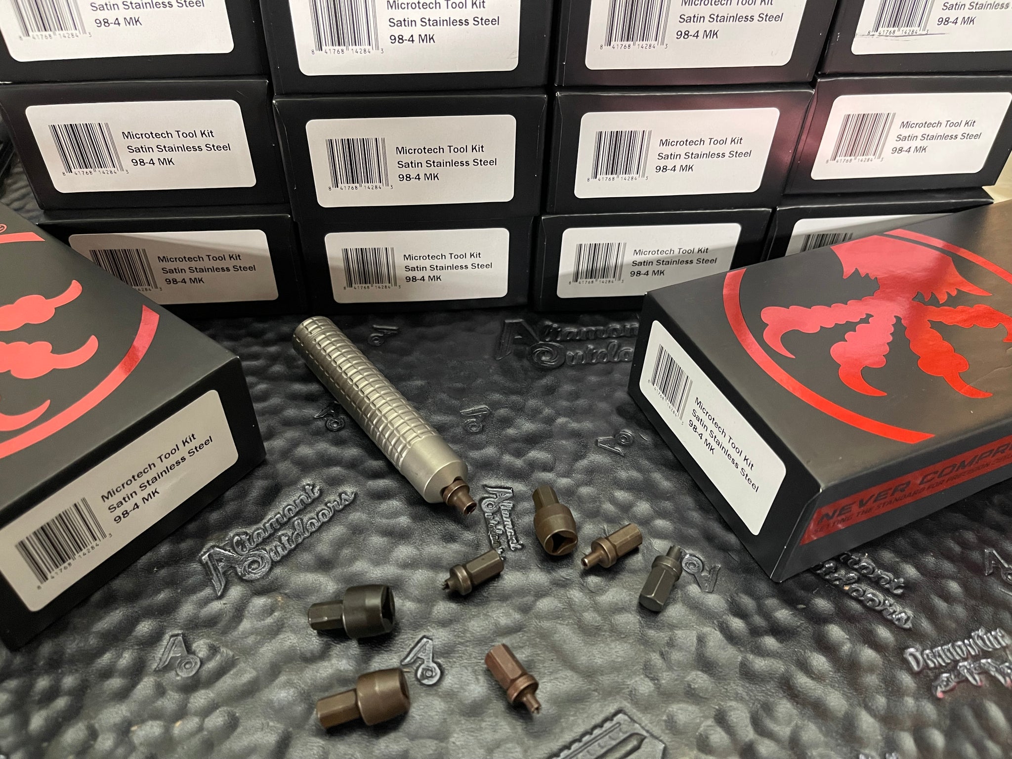 Microtech Tool Kit with 8 Interchangeable Bits Satin 98-4MK 🔥Fits Comb ...