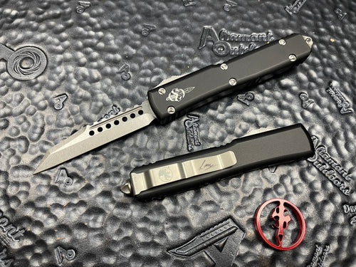 Microtech Ultratech Warhound Stonewashed Standard 119W-10S Signature Series