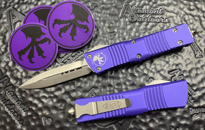 Microtech Combat Troodon D/E Purple Stonewashed 142-10PU
