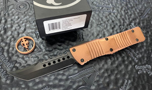Microtech Combat Troodon HELLHOUND Copper Top Handle DLC 219-1DLCTCPS