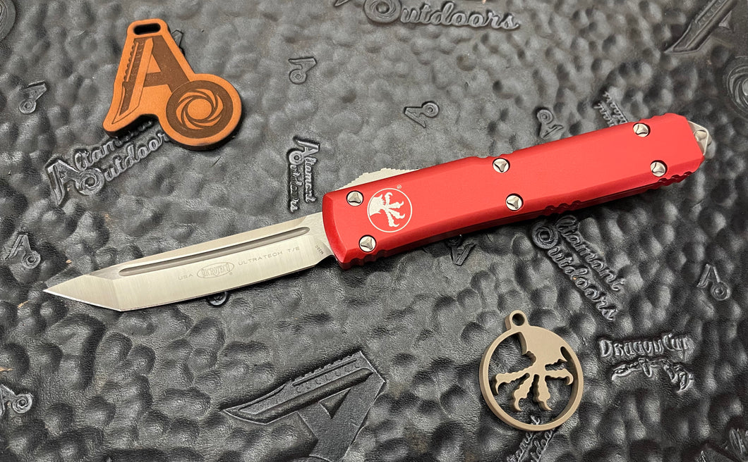 Microtech Ultratech Red Tanto T/E Satin 123-4RD