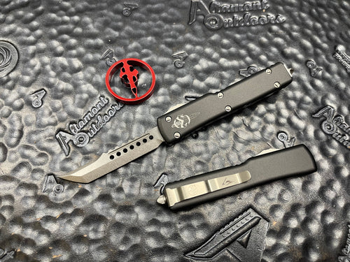 Microtech UTX-70 Hellhound Stonewashed 419-10S Signature Series OTF