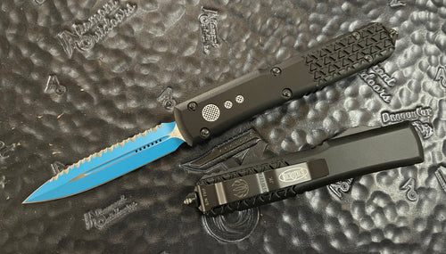 Microtech Ultratech Jedi Knight 122-3JK D/E Full Serrated Blue TriGrip Star Wars