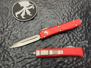 Microtech Ultratech D/E Stonewashed Red 122-10RD
